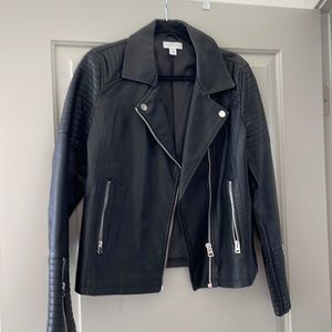 Topshop faux leather jacket